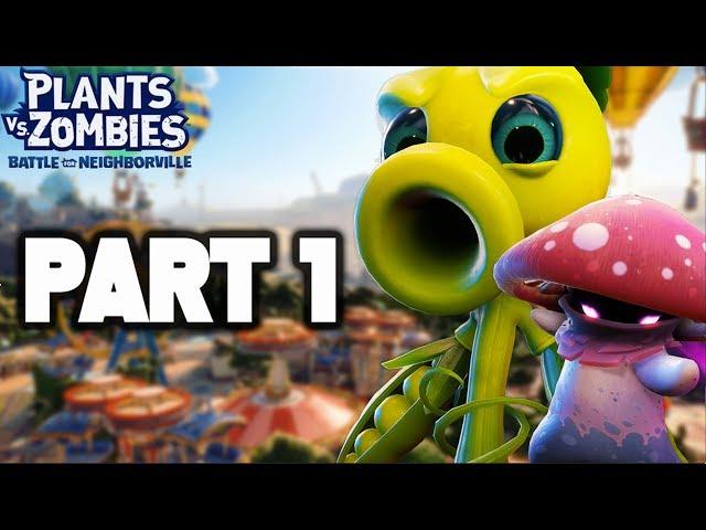 Plants vs. Zombies Battle for Neighborville Gameplay Walkthrough Part 1! INTRO + 3 BOSS BATTLES!