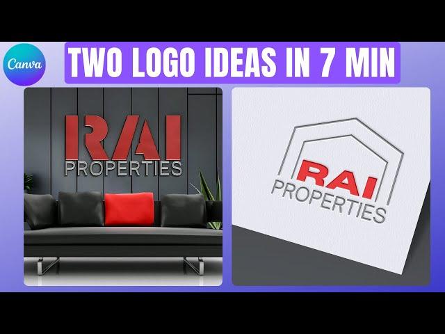 Two Logo Designs in 7 minutes using Canva & Photopea