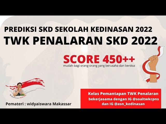 FR TWK Penalaran Kedinasan 2022 | Part 1 - Kelas Pemantapan Kedinasan 2022 @soaltwkcpns