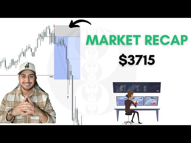 How I Made $3715 Today Day Trading SP500 (Classic Sell Day) | Market Recap