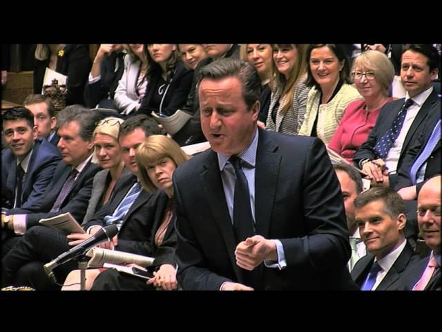 David Cameron tells Jeremy Corbyn to do up his tie