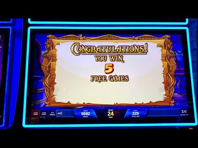 IGT Wild Pirates slot $2.25 bet BONUS BIG WIN!!!