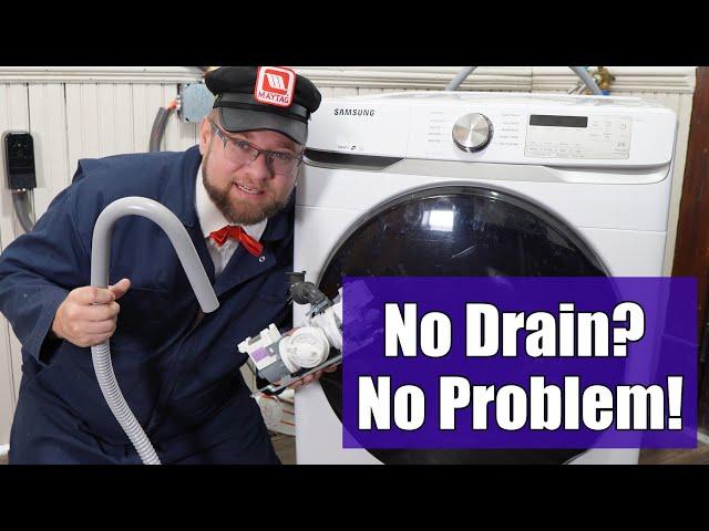 Samsung Washer Won't Drain - How to Fix ND, 5C, SE, SC or SUDS codes!