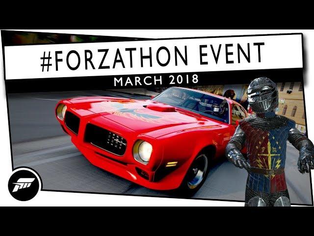 Forza Motorsport 7 #FORZATHON - MARCH 2018 FULL GUIDE - Win 5 Cars & The Joust Gear