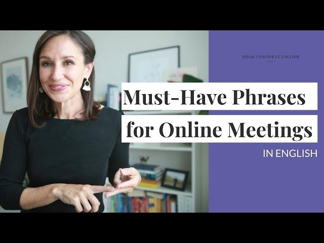 Must-Have English Phrases for Online Meetings | Business Vocabulary