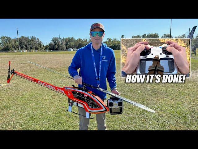 Pro R/C Helicopter Pilot Hand Cam - Crazy Maneuvers!