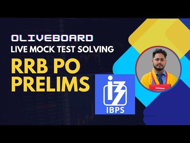 Oliveboard RRB PO Prelims Mock Test 5 ️ | 2024 | Exam Approach  #rrbpo2024 #bankexam2024