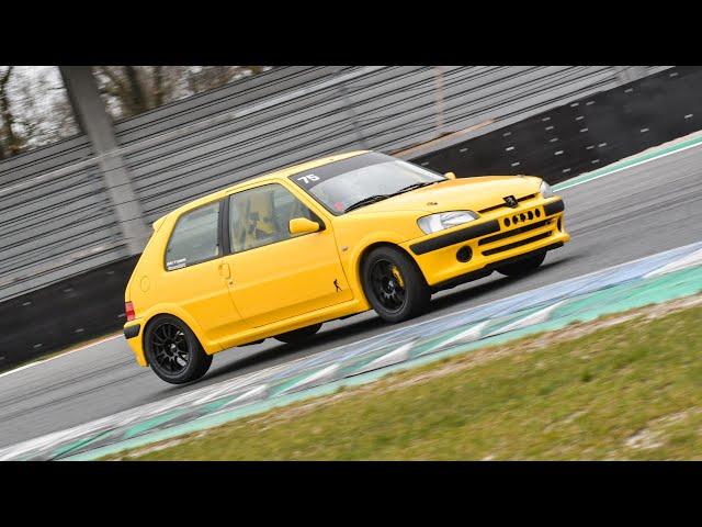 Peugeot 106 K20 driving at TT Assen - ALMOST CRASHED!