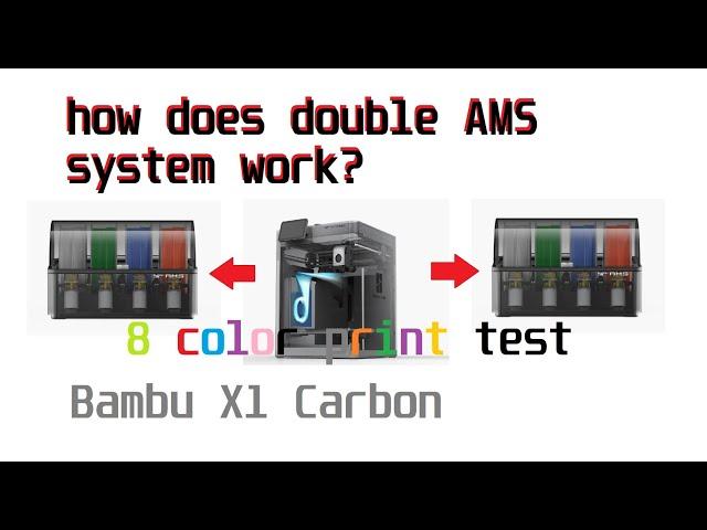 installing dual AMS system on the Bambu X1 Carbon , how well does it perform? Lets test it together
