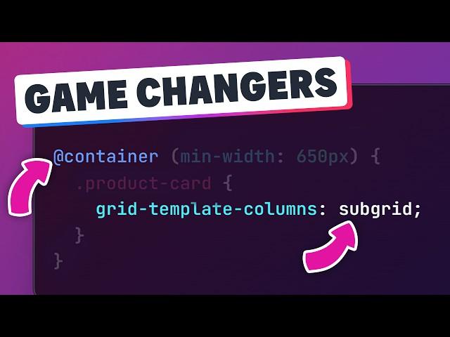 Subgrid & Container Queries change how we can create layouts