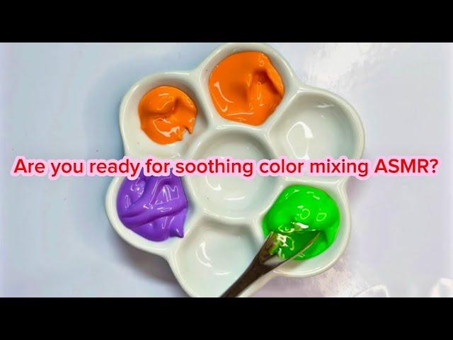 Color Mixing ASMR | color Blending Sounds| color creation | 1xbet promo code