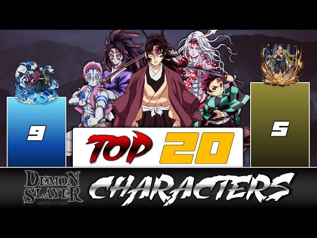 TOP 20 Demon Slayer CHARACTERS Power Levels (2024)