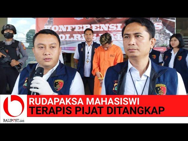 Rudapaksa Mahasiswi, Terapis Pijat Ditangkap