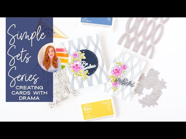 Simple Sets Series, Two Cards With A Dramatic Twist - Pinkfresh Studio Happiness Release