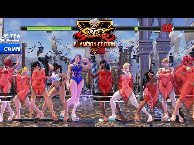 Street Fighter V CE Rose/Juri/Ibuki/Karin/Cammy vs Menat/Falke/Laura/Kolin/Poison PC Mod