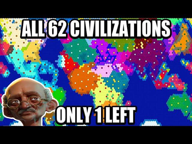 Conquering All 62 Nations on the Earth in Civ 6 - Deity Challenge