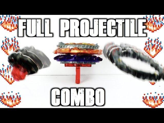 FULL PROJECTILE BEYBLADE COMBO!