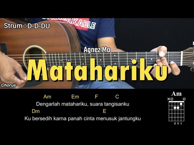 Matahariku - Agnez Mo | Tutorial Chord Gitar Mudah dan Lirik