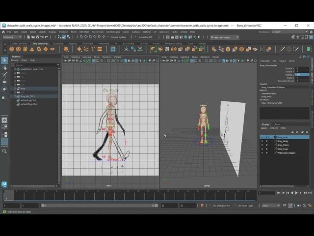 Maya Basics - Creating a 3D Character Walk Cycle