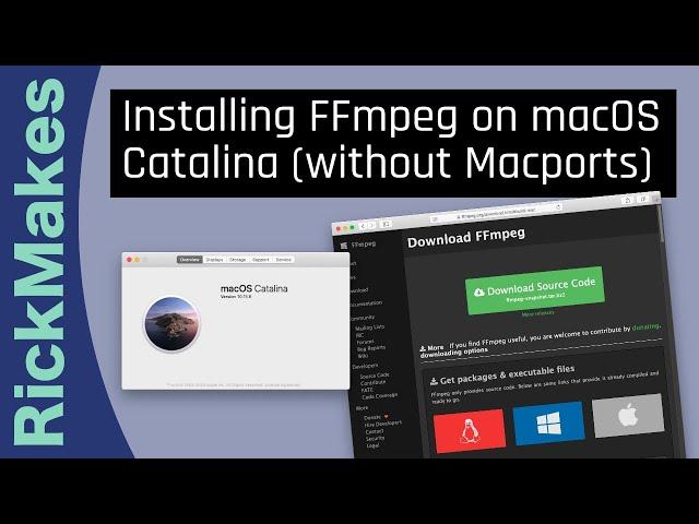 Installing FFmpeg on macOS Catalina (without Macports)