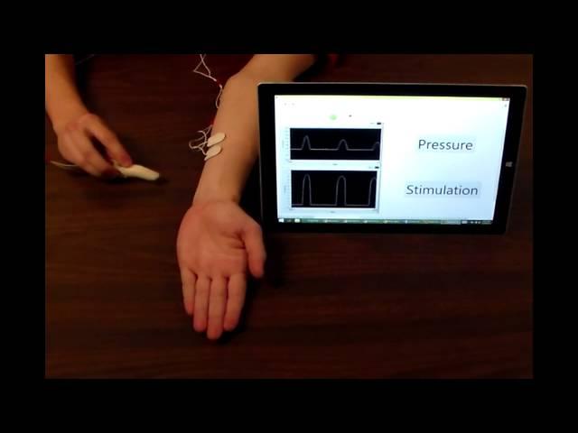 Realtime Electrotactile Force Feedback from a Finger Prosthesis using a Low-Cost Pressure Sensor