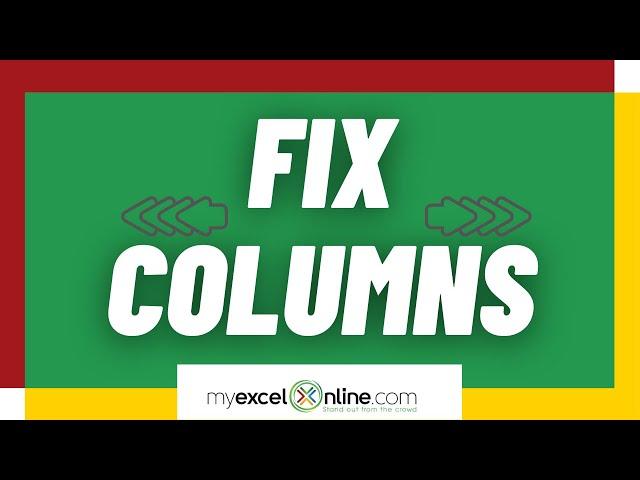 Smart Way to Fix Column Width on Your Spreadsheet 