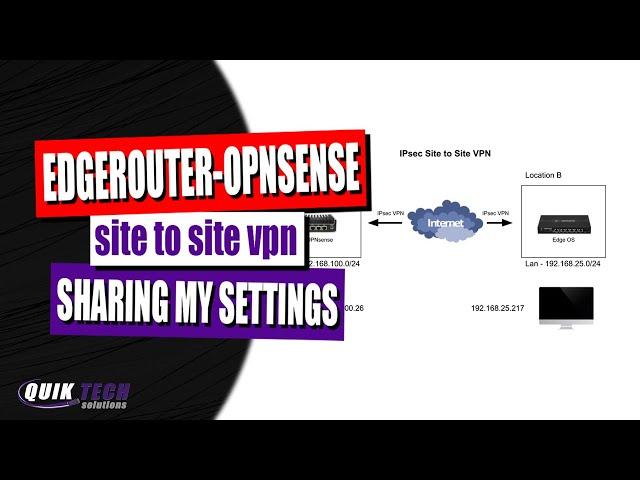 Edgerouter-OPNsense Site to Site VPN