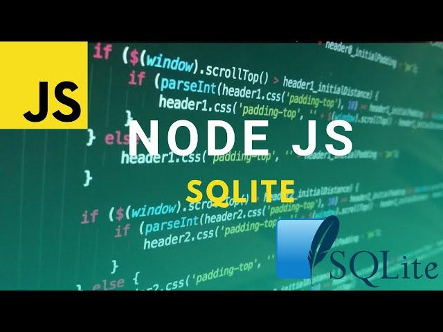 Node JS SQLite Crash Course