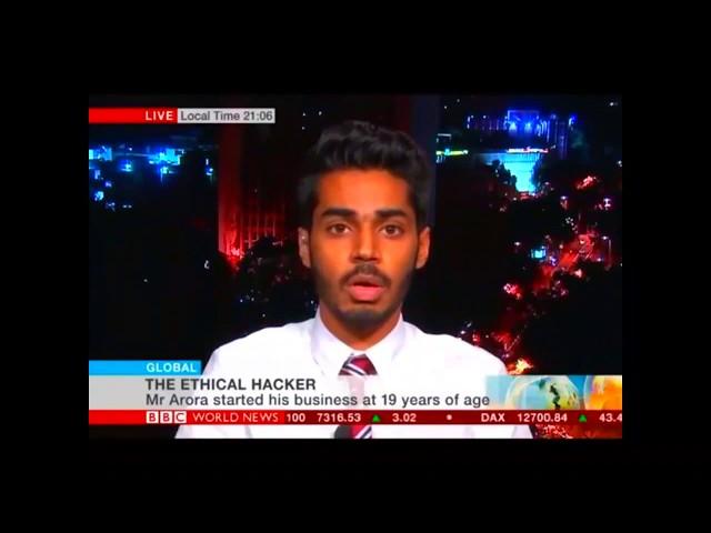 Trishneet Arora, CEO, TAC Security Live on BBC World News