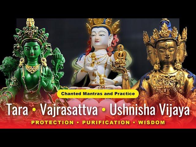 Tara, Vajrasattva, Ushnisha Vijaya: Mantras and Practice -- Protection, Purification, Long Life