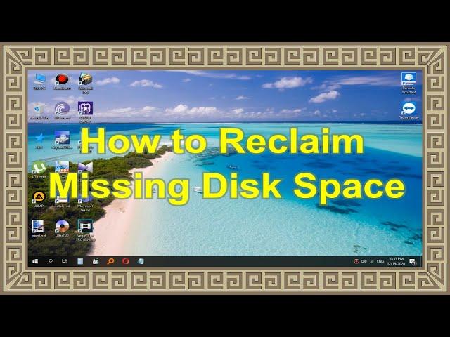  How To Reclaim Missing Disk Space (Quick Fix) | Missing Memory | Windows Lost Space on Hard Disk