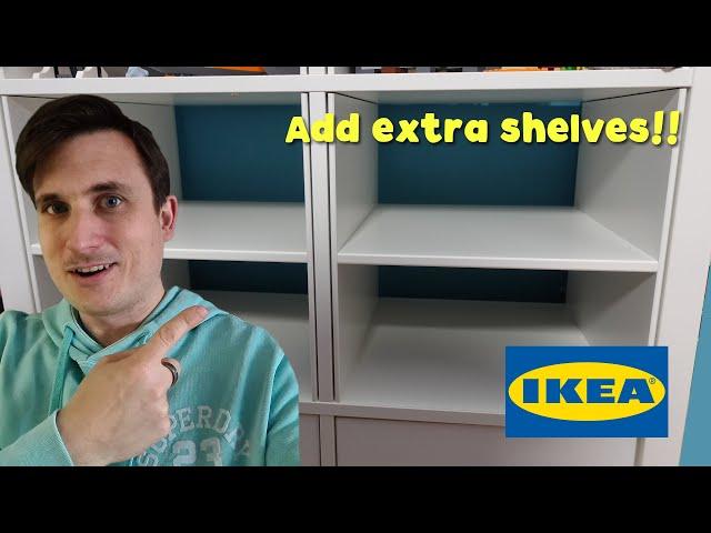 How To add shelves to an IKEA Kallax Unit