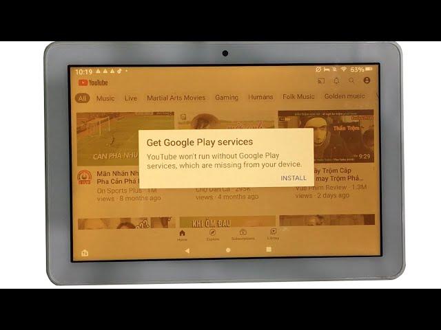 How to fix error Get Google Play services on Amazon tablet