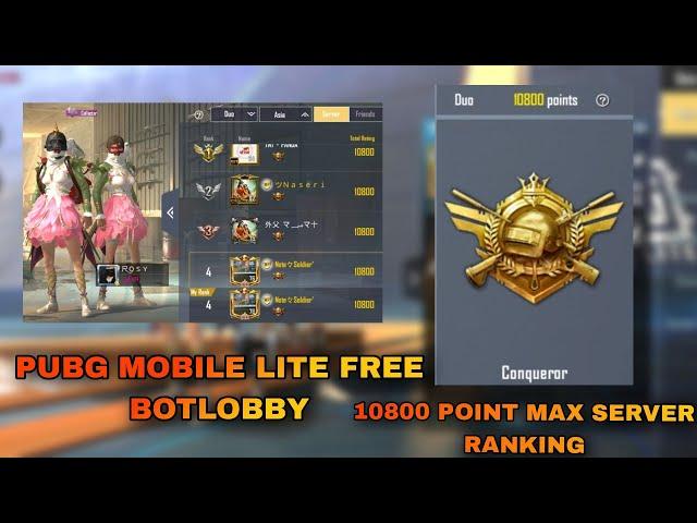 PUBG LITE FREE BOT LOBBY 0.27.0 update  Rank PUSH FREE BOT Lobby CONQUER IN 2 DAYS 59 BOT LOBBY