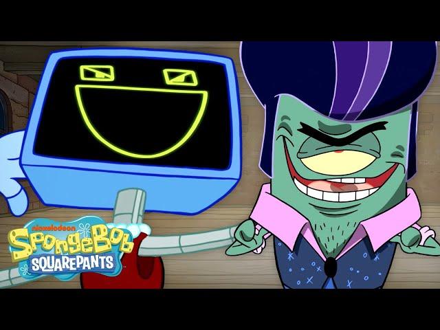 Plankton Challenges Bubble Bass To A Dance-Off!  | 'Tango Tangle' Full Scene | SpongeBob