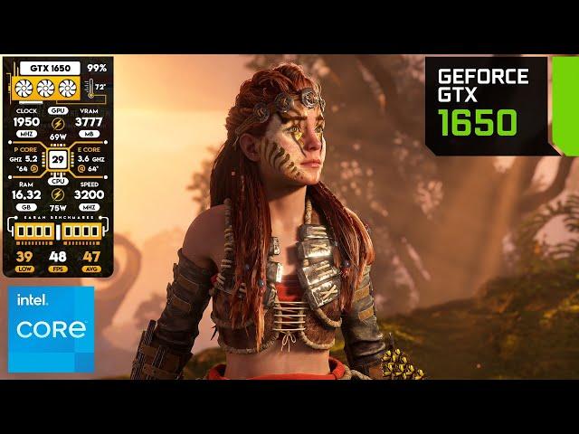 Horizon Zero Dawn Remastered on GTX 1650 (GDDR5) - Barely Managing to Run!