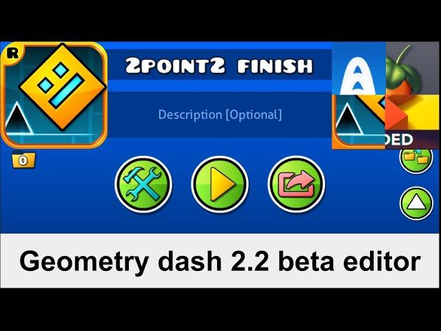 Geometry dash - 2.2 beta editor glitch - project finish (I need your opinion)