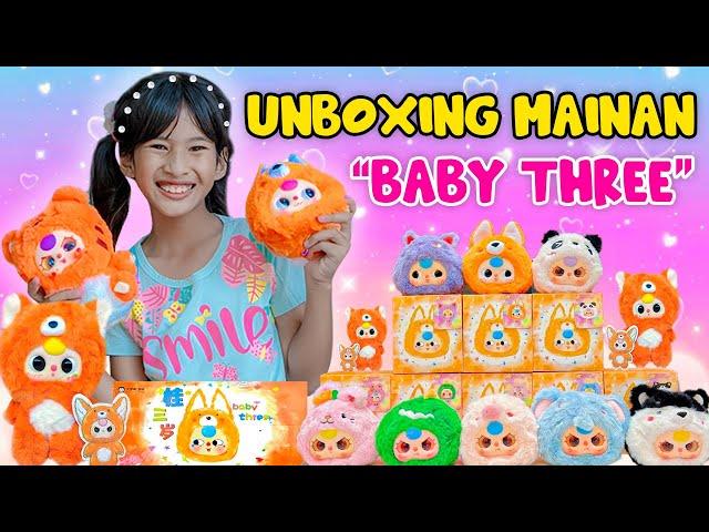 DISTA UNBOXING BABY THREE SUPER GEMAS!! TERNYATA MATANYA BISA DI PUTAR LOH #viralvideo