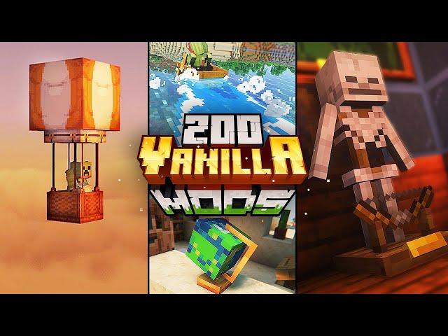 TOP 200 Vanilla+ Minecraft Mods For 1.20.4 / 1.20 | Ep. 1 (2024) [Forge/Fabric]