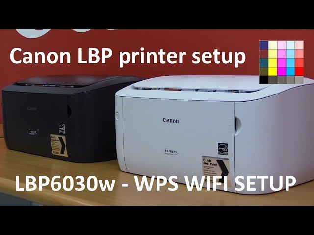 i-SENSYS imageCLASS LBP6030w LBP6018w WPS Setup and print from iPhone6