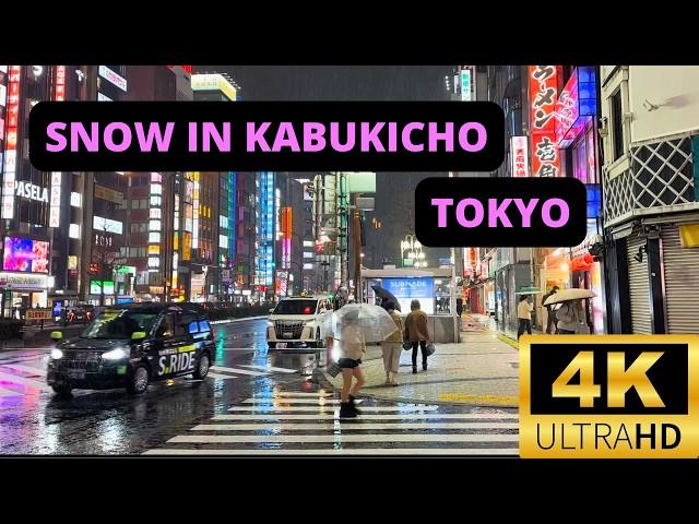 Rare Snow in Kabukicho, Shinjuku — MARCH 2025