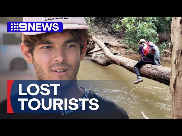 German tourists get lost in crocodile-infested bush | 9 News Australia