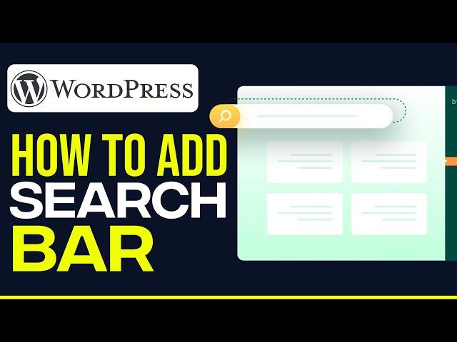 How To Add Search Bar In WordPress Menu 2024 (EASY & FAST)