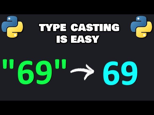 Type casting in Python is easy 