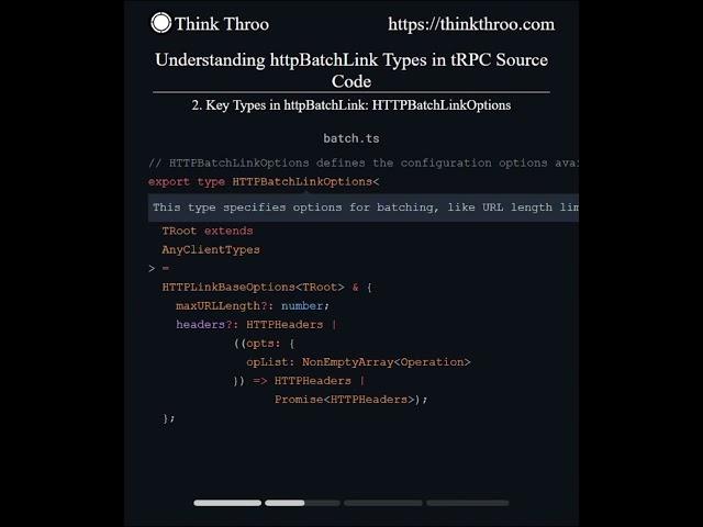 Exploring Types for httpBatchLink in tRPC's Source Code