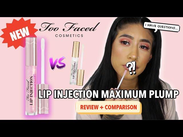 *NEW* TOO FACED Lip Injection MAXIMUM PLUMP VS. TF EXTREME Plump (Is there a difference?!)