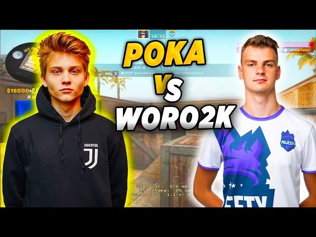 ПОКА ИГРАЕТ АИМКУ ПРОТИВ ВОРО! POKANONAME VS WORO2K AIM MAP (CS:GO)