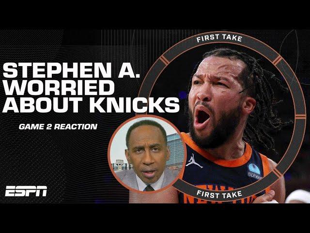 Stephen A. is WORRIED about his Knicks despite being up 2-0 in series  | First Take