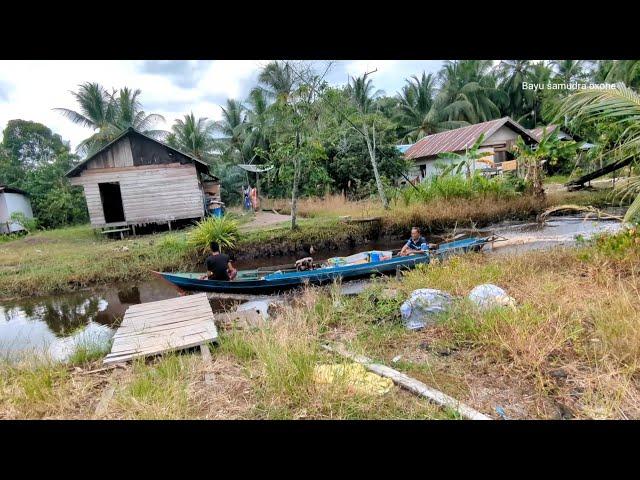 Kampung dayak, muslim, di pedalaman kalimantan tengah, handil rukun, desa babirah, pulau hanaut