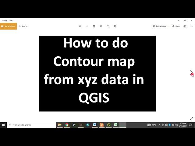 How to do contour map from xyz data in QGIS